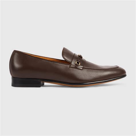 gucci mens brown loafers|men's loafer with interlocking g.